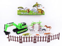 Friction Construction Truck Set(2C) toys