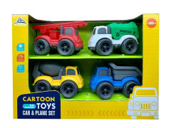 Friction Cartoon Car(4in1)