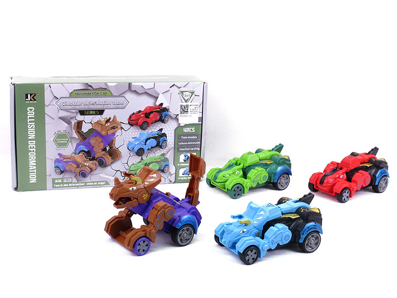 Frction Transforms Car(4in1) toys