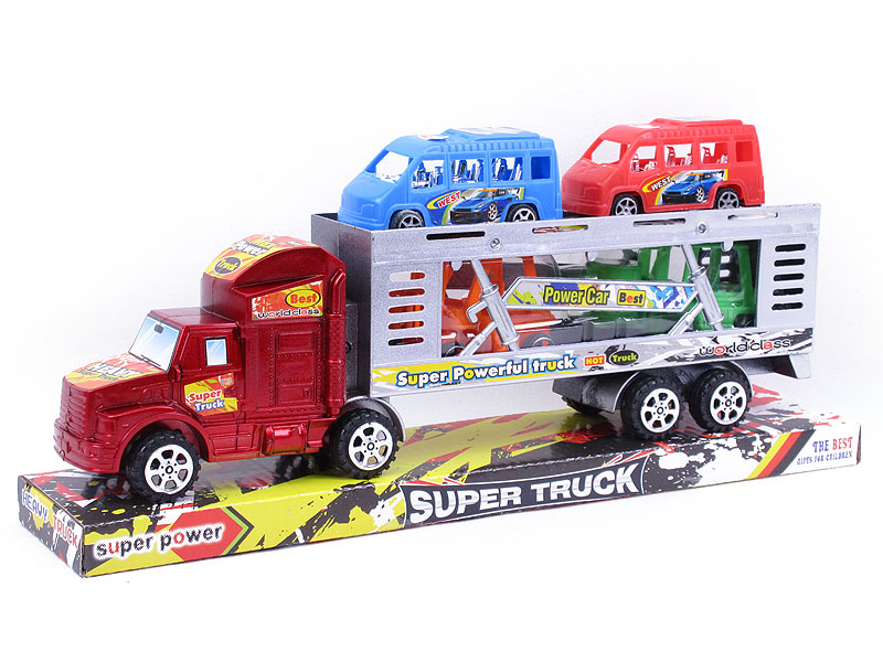 Friction Double Deck Trailer(2C) toys