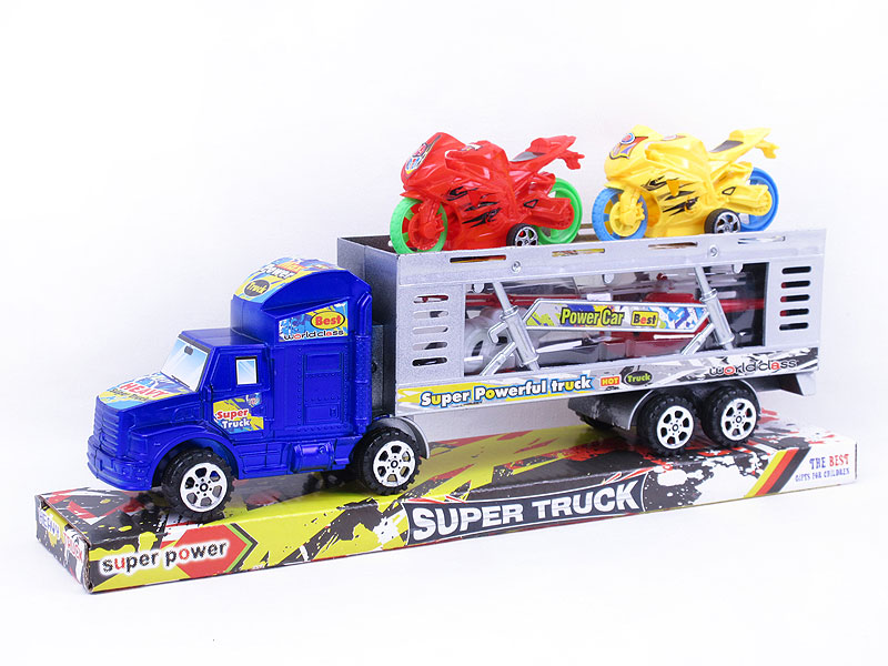 Friction Double Deck Trailer(2C) toys