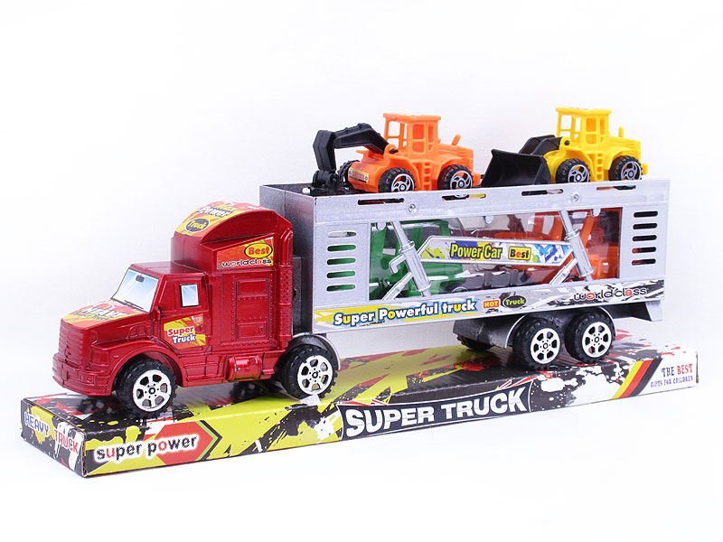 Friction Double Deck Trailer(2C) toys