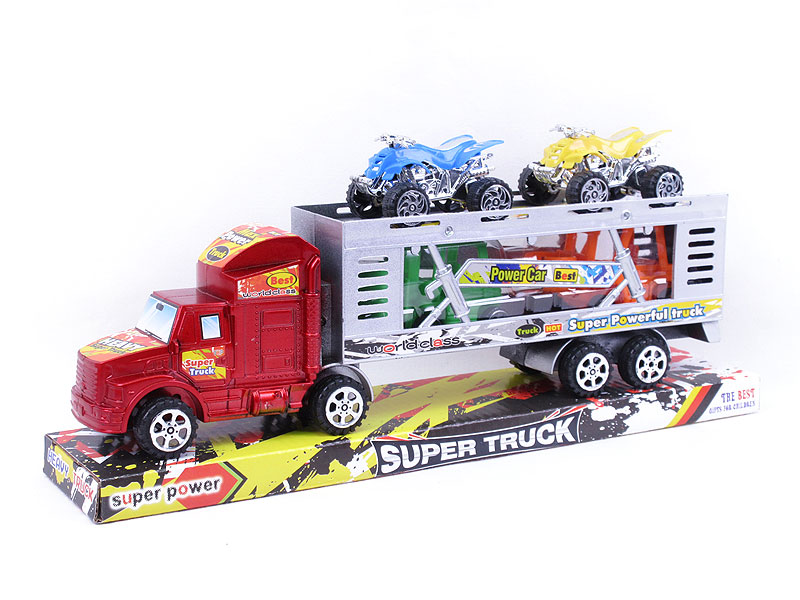 Friction Double Deck Trailer(2C) toys