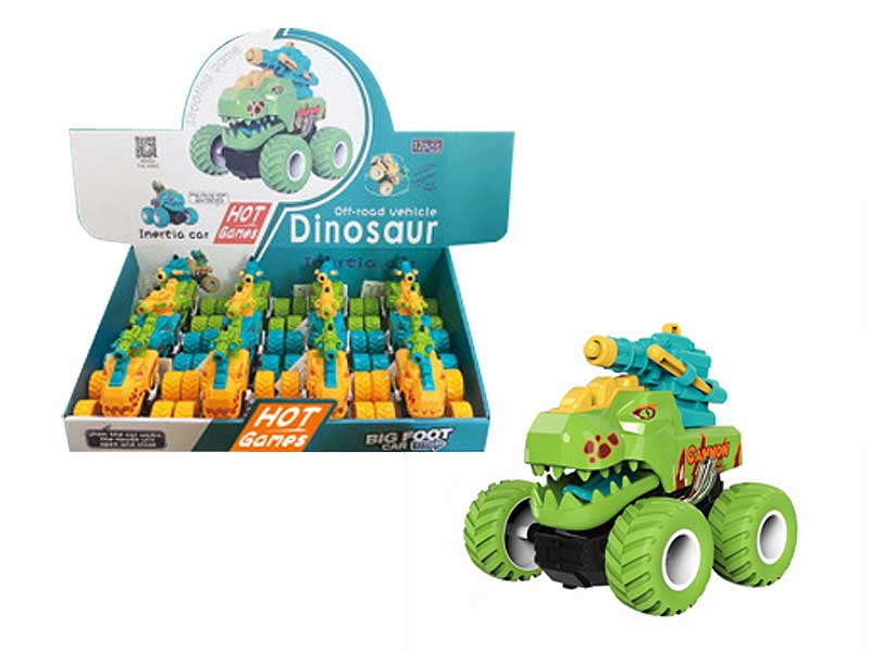 Friction Catapult Dinosaur Car(12in1) toys