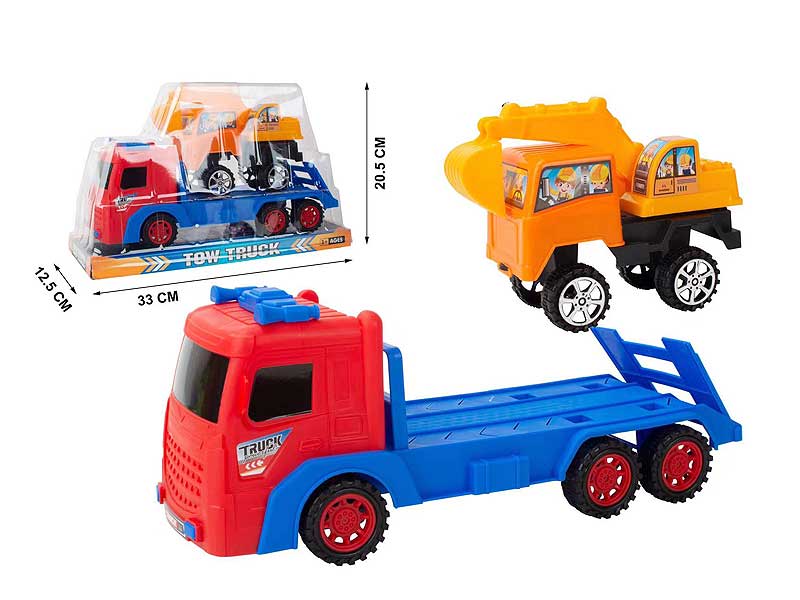 Friction Truck Tow Construction Truck toys