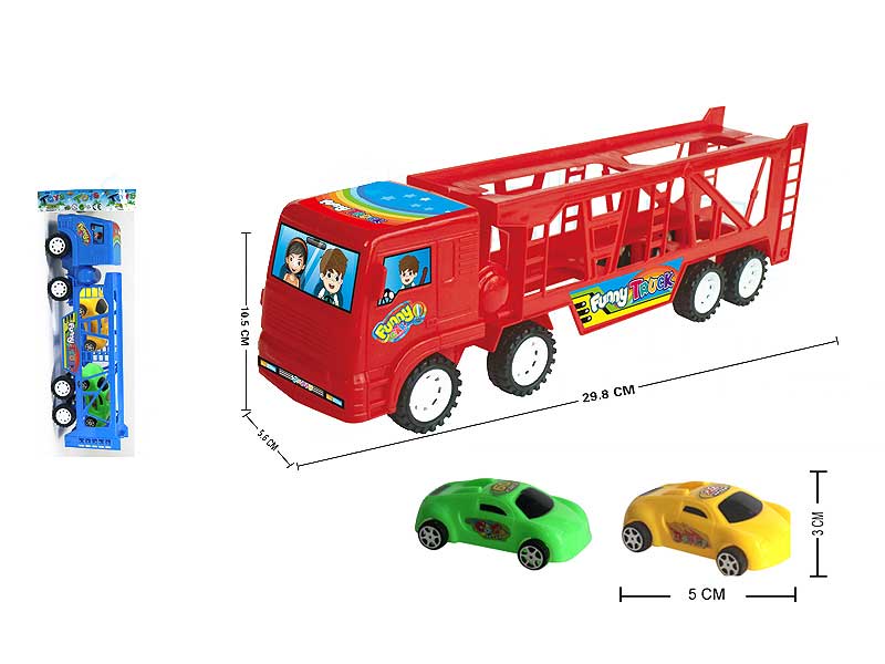 Friction Tow Truck & Free Wheel Racing Car(2C) toys