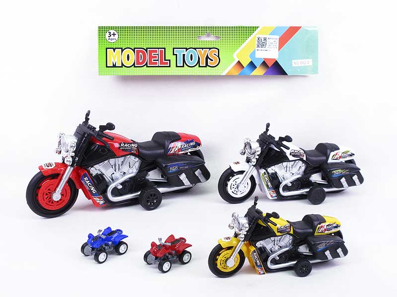 Friction Motorcycle & Pull Back Motorcycle & Free Wheel Motorcycle(5in1) toys