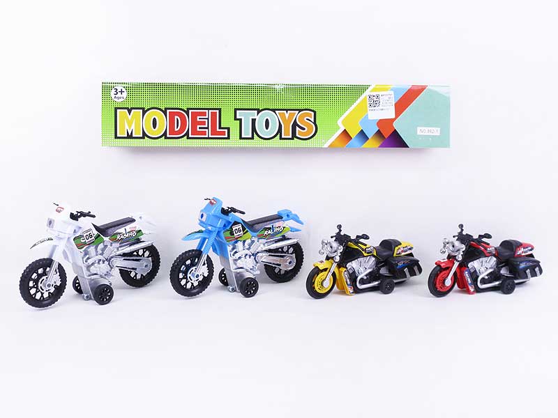 Friction Motorcycle & Pull Back Motorcycle(4in1) toys