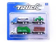 Friction Sanitation Truck(2in1) toys