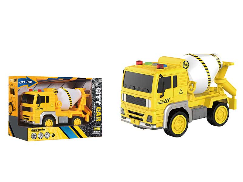 1:20 Friction Construction Truck W/L_S toys