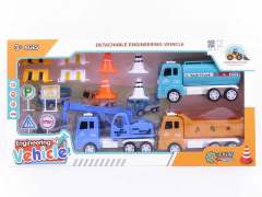 Friction Diy Construction Truck Set(3in1)