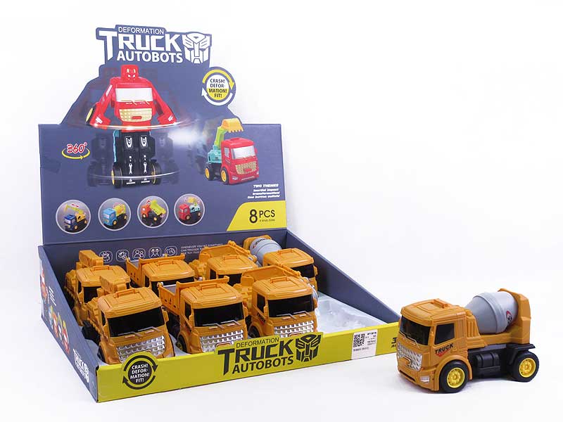 Friction Transforms Construction Truck(8in1) toys