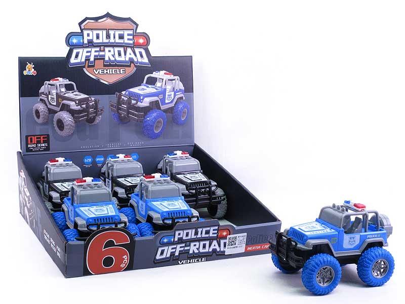 Friction Cross-country Police Car(6in1) toys