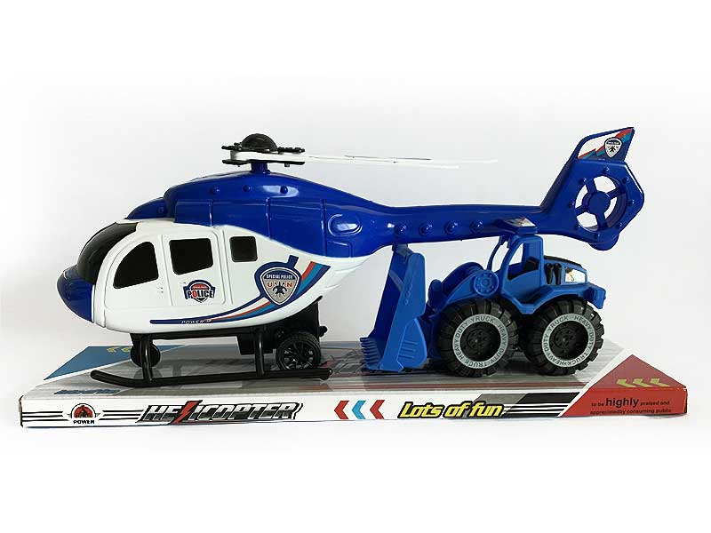 Fricton Helcopter & Free Wheel Construction Truck toys