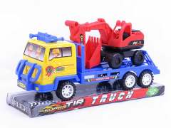 Friction Construction Truck Tow Free Wheel  Car(6S)