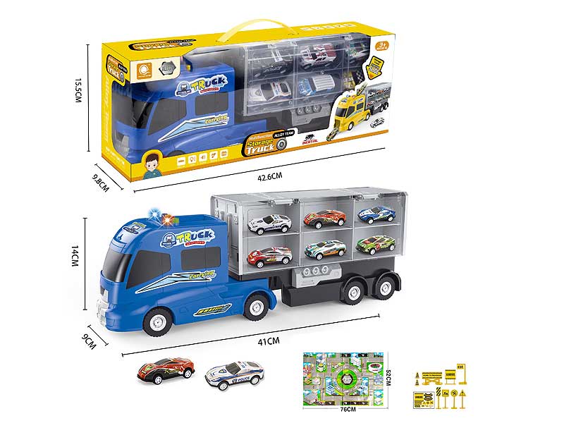 Friction Storage Car Set W/L_M toys