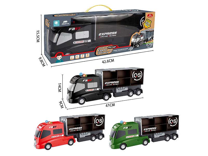 Friction Story Machine Express Car W/L_M(3C) toys