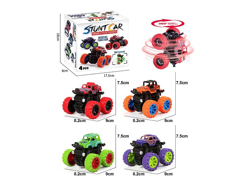 Friction Stunt Car(4in1) toys