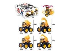 Friction Stunt Construction Truck(4in1)