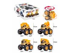 Friction Stunt Construction Truck(4in1) toys