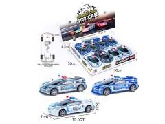 Friction Police Car W/L(8in1)