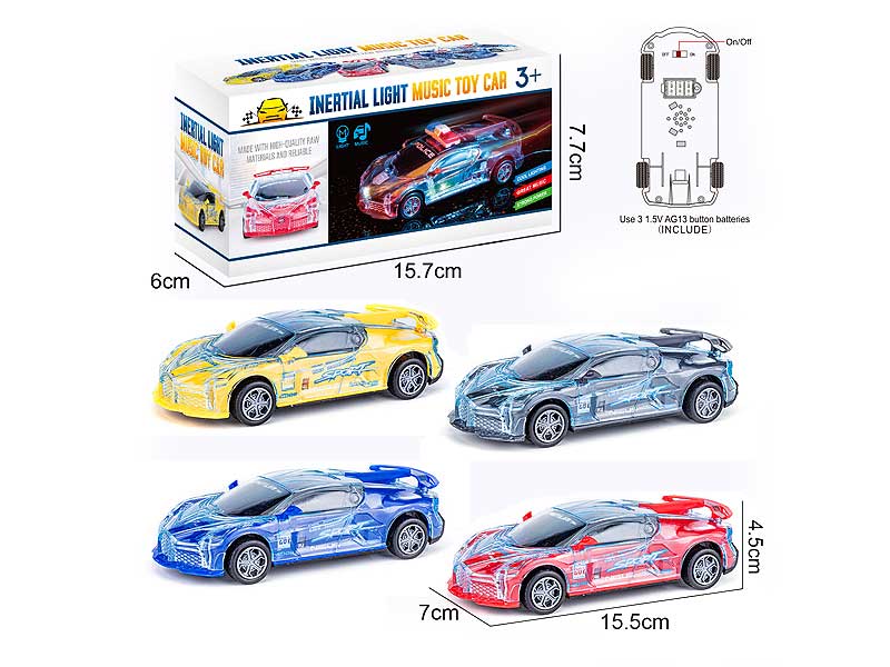 Friction Racing Car W/M(4C) toys