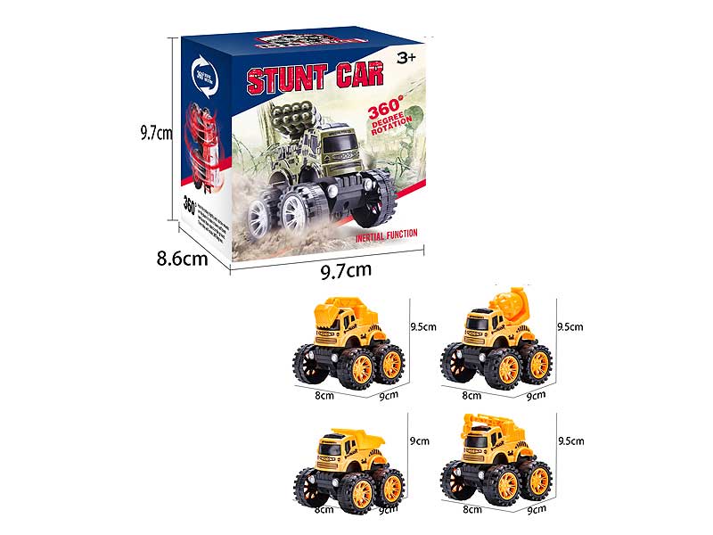 Friction Stunt Construction Truck(4S) toys