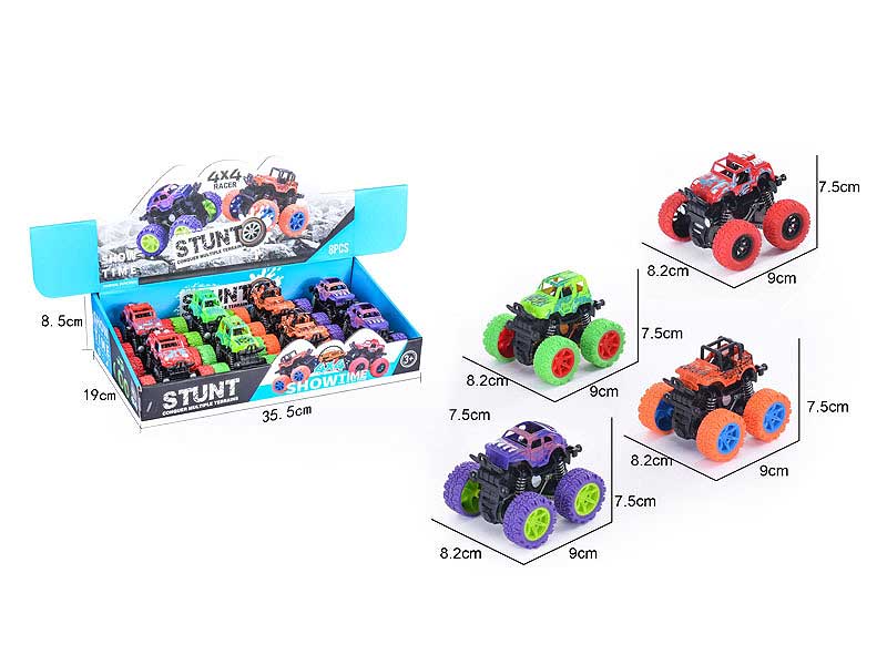 Friction Stunt Cross-country Car(8in1) toys