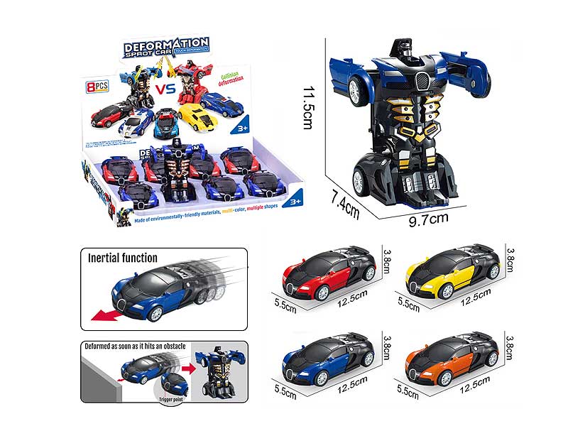 Frction Transforms Car(8in1) toys