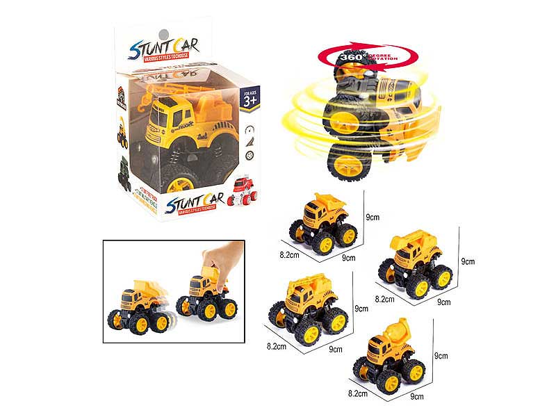 Friction Stunt Construction Truck(4S) toys