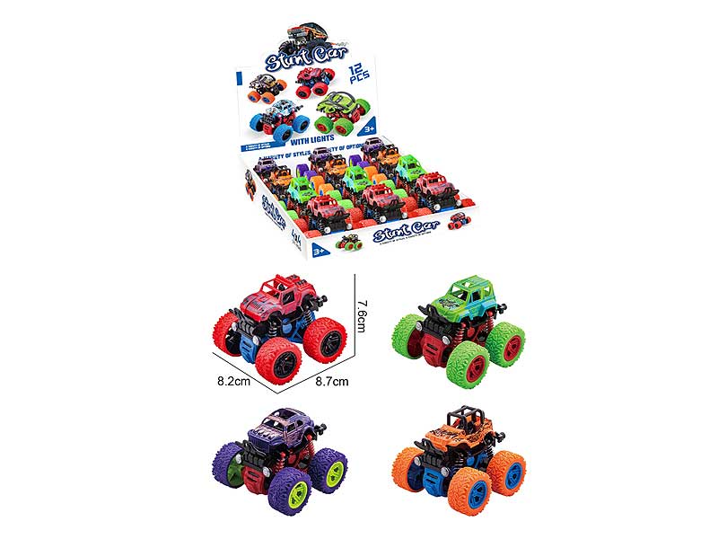 Friction Stunt Cross-country Car(12in1) toys