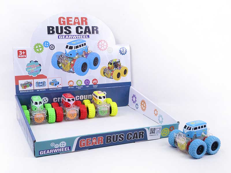 Friction Bus W/L(12in1) toys
