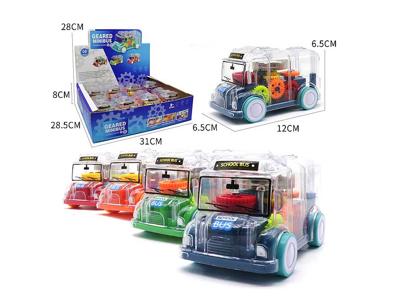Friction Bus W/L(8in1) toys