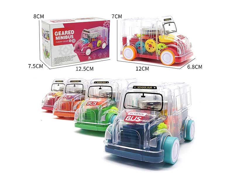 Friction Bus W/L(4C) toys