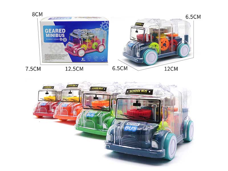 Friction Bus W/L(4C) toys