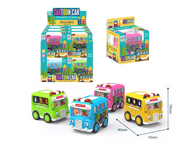 Friction Bus(12in1) toys