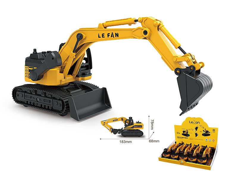 Friction Excavating Machinery(10in1) toys