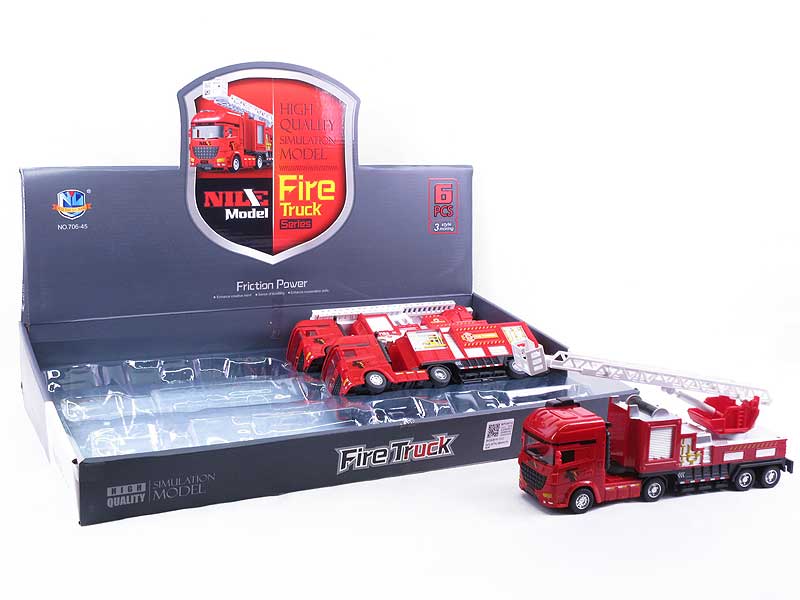 Friction Fire Engine(6in1) toys