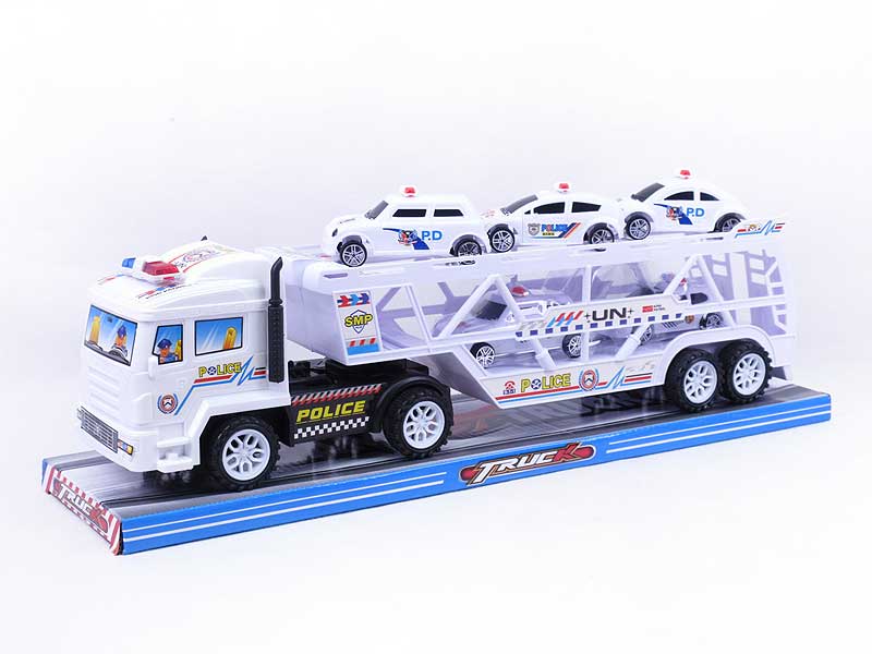 Friction Truck Tow Free Wheel Police Car toys