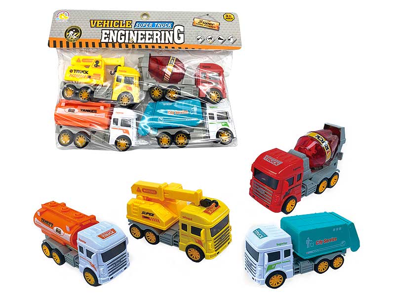 Friction Construction Truck(4in1) toys