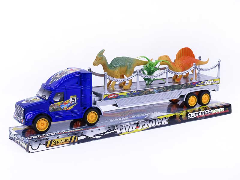 Friction Truck Tow Dinosaur(2C) toys