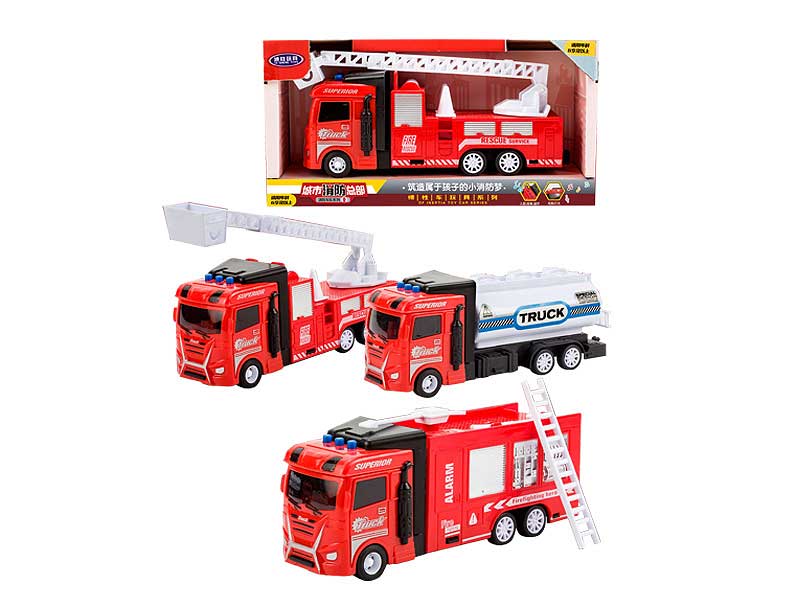 Friction Fire Engine W/L_M(3S) toys