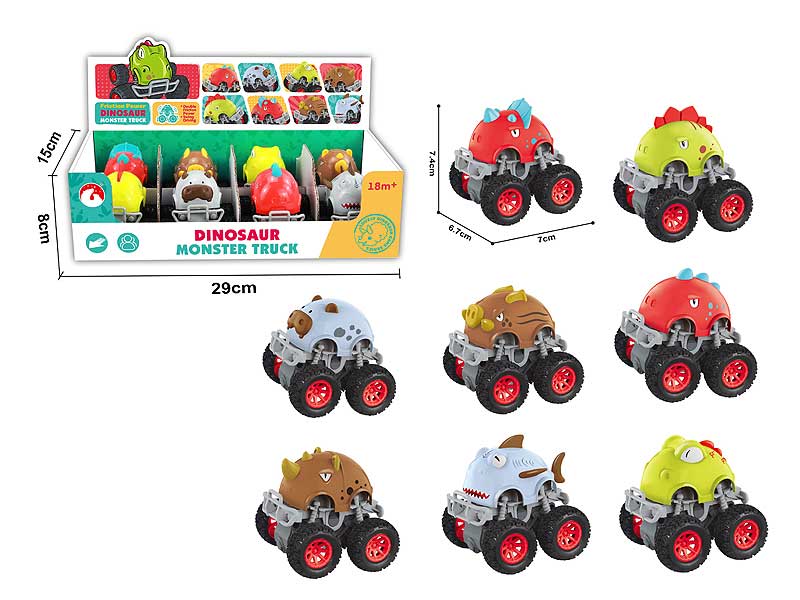 Friction Dinosaur Car(8in1) toys