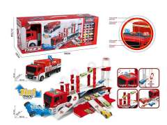 Friction Fire Container Storage Truck W/L_M toys