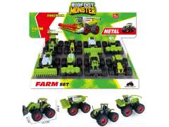 Die Cast Farmer Truck Friction(8in1) toys