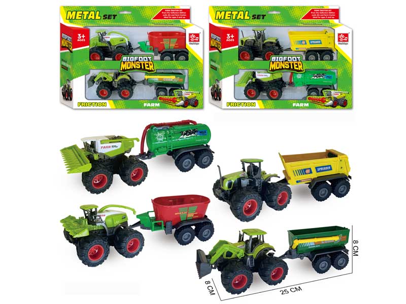 Die Cast Farm Truck Friction(2in1) toys