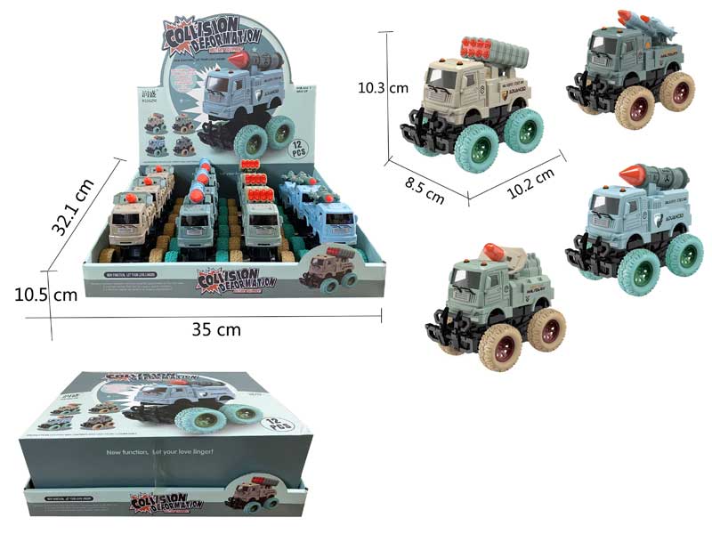 Frction Transforms Car(12in1) toys