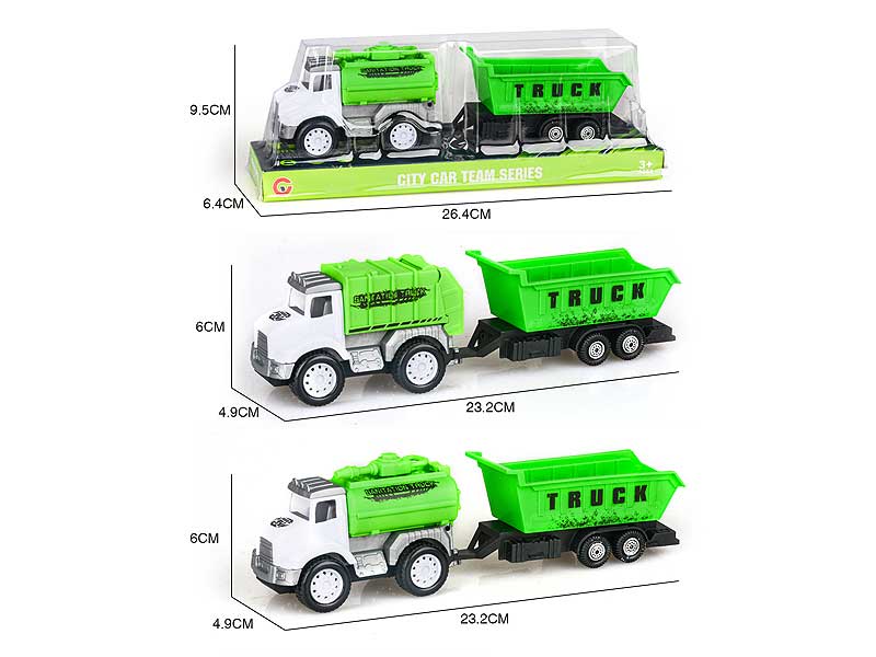 Friction Sanitation Truck(2S) toys