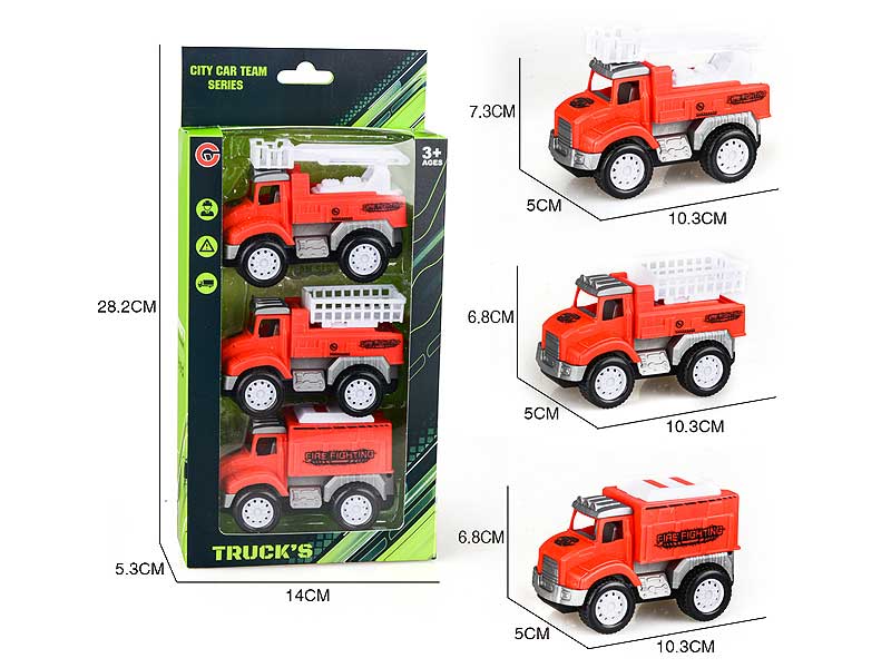 Friction Fire Engine(3in1) toys