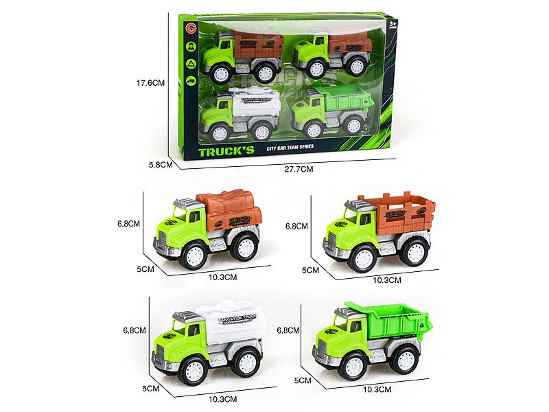 Friction Farmer Truck(4in1) toys